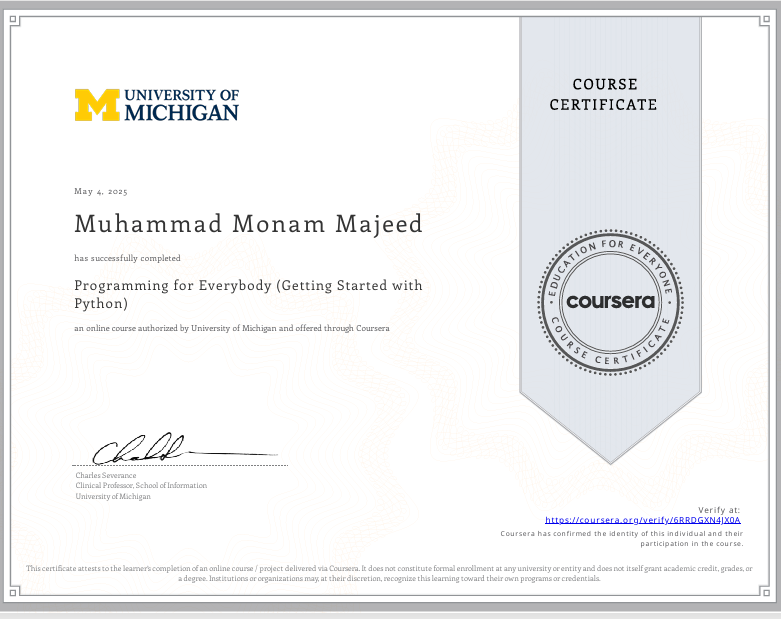 Certificate 2